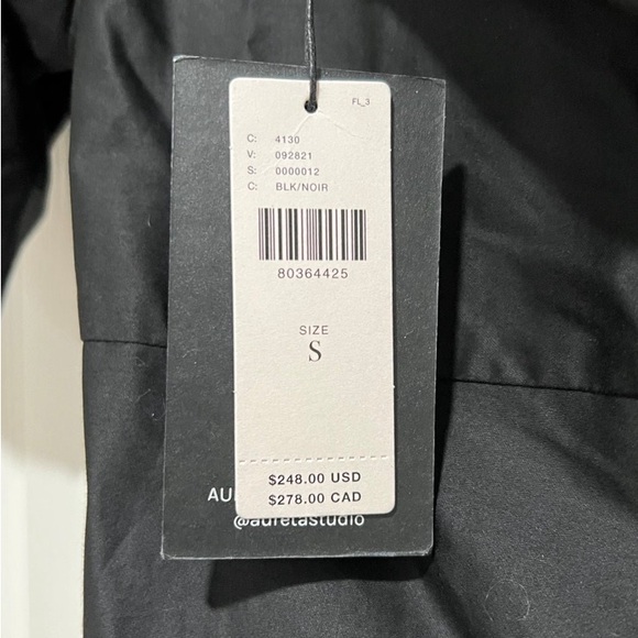 NWT SMALL Anthropologie Aureta one shoulder midi little black dress puff sleeve - Picture 7 of 9